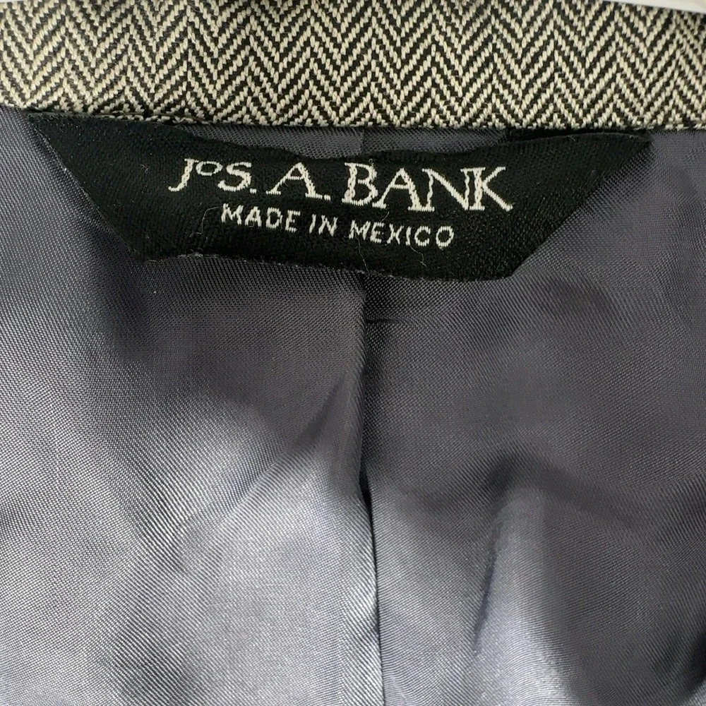 Jos A Bank Signature Collection Blazer Mens 42R Tan Silk‎ Camel Hair Herringbone